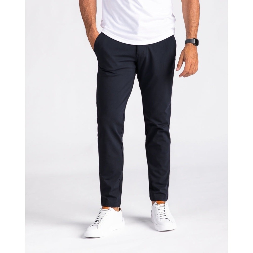 BYLT Everyday 2.0 Pants Mens 33 Navy Slim Fit Stretch Golf Athleisure UPF 50+